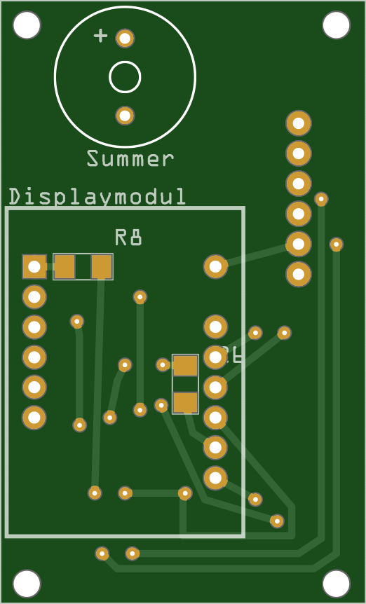 Displaymodul PCB, top side