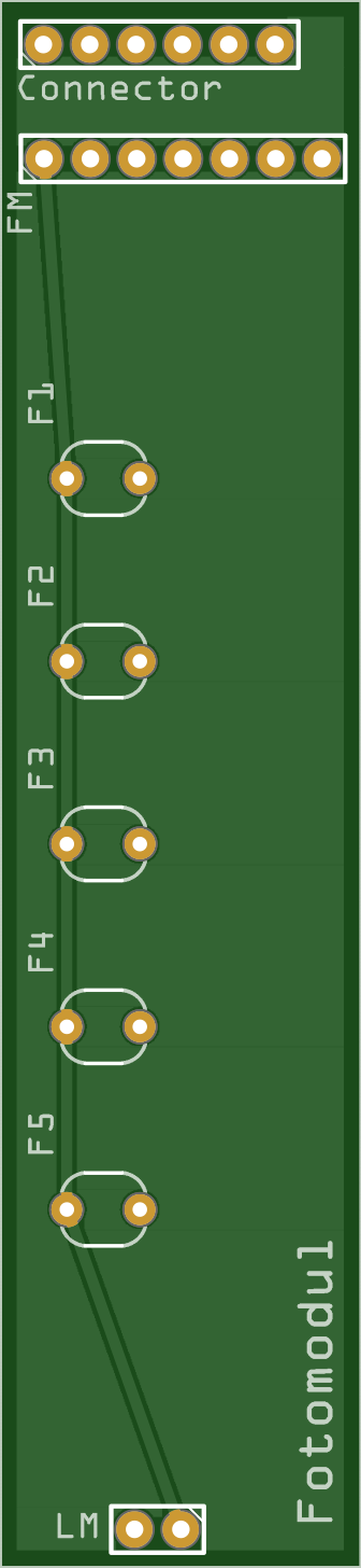 Fotomodul PCB, top side