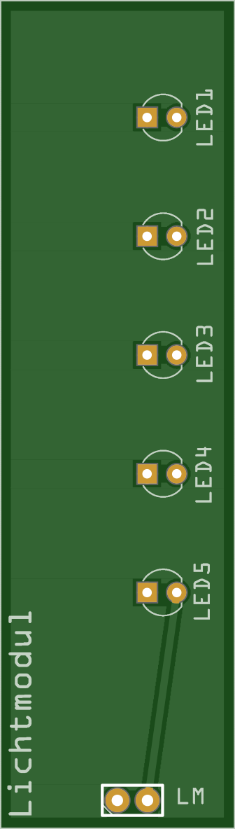 Lichtmodul PCB, top side