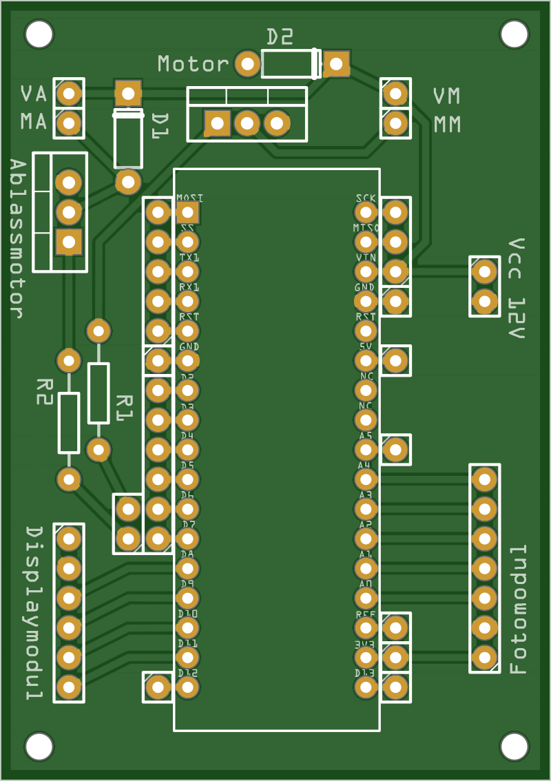 Steuermodul PCB, top side